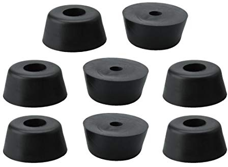 sourcing map 8pcs Rubber Feet Bumpers Furniture Table Amplifier Speaker Cabinet Leg Pads, D21x18xH10mm