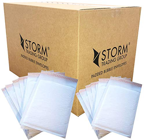 50 White Padded Bubble Envelopes 170X245mm Pp4 A5