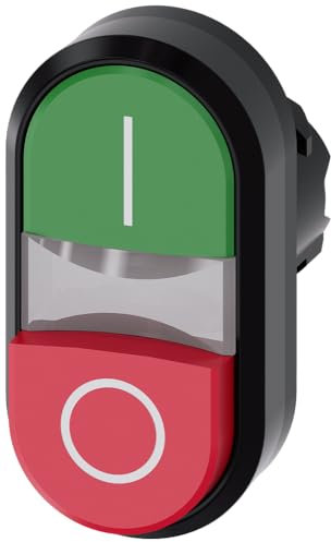 Siemens sirius atc - Pulsador doble redondo plastico verde unipolar rojo o boton rasante