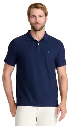 IZOD Herren Advantage Performance Poloshirt, kurzärmelig Polohemd, Peacoat, XL