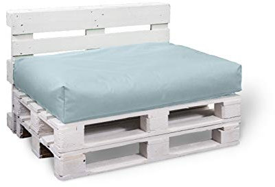 BuBiBag Palettenkissen Sitzkissen Sitzauflage Sitzfläche für In & Outdoor Größe & Farbe auswählbar (120x80x15 cm, grau)