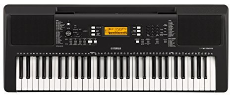 Yamaha PSR-E363 Digitales elektronisches Keyboard mit 61 Tasten und integrierter Unterrichtsfunktion, Schwarz