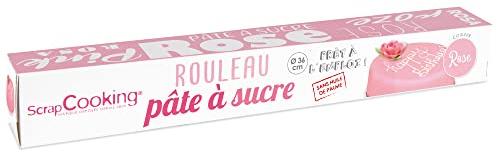 Scrapcooking Rouleau Pâte à Sucre Rose 430 g