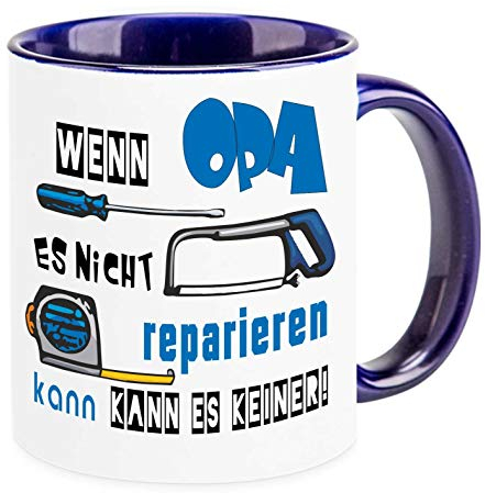 Tasse Wenn Opa es nicht reparieren kann kann es keiner | Geschenk | Geburtstag | Weihnachten | Handwerker