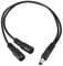 Sourcingmap 12 V DC Power Splitter Kabel 1 Stecker auf 2 Kupplungen 32 cm 24 AWG Kordel für CCTV Sicherheit Kamera 2.1 mmx5.5 mm
