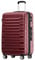 BEIBYE 2088 Zwillingsrollen Reisekoffer Koffer Trolleys Hartschale M-L-XL-Set in 13 Farben (Weinrot, M)
