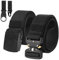 Justay 2er Herren Taktischer Gürtel, Schwerlast Militär Canvas Belt, stufenlos verstellbarer Stoffgürtel, Schnellverschluss Metallschnalle Kunststoff Klappschnalle MEHRWEG