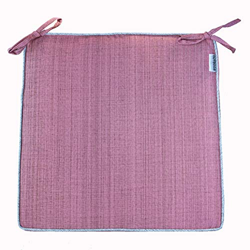 Raebel OHG Outdoor Sitzkissen 42 x 42 cm wetterbeständig für Draussen und Drinnen - Größe und Farbe wählbar (Sitzkissen 42 x 42 cm, Altrosa)