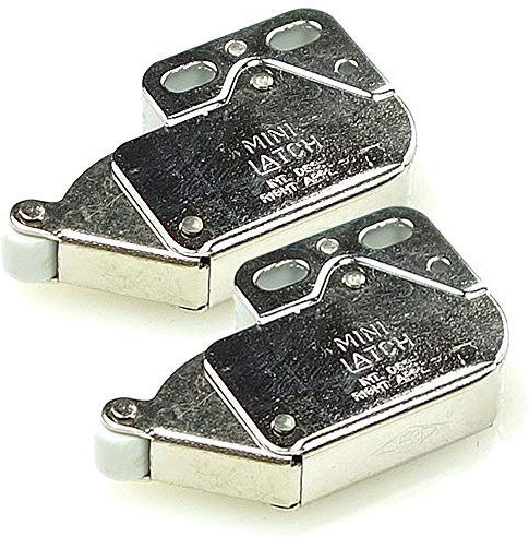 Franke Sorter 95 Lot de 2 loqueteaux en métal (133.0045.565) - Ouverture et fermeture par pression - Pièce de rechange en métal