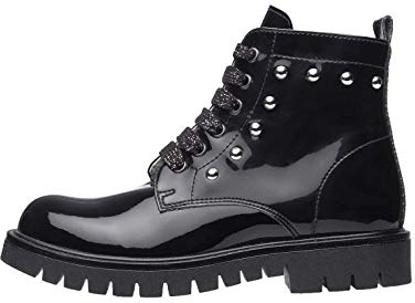 NeroGiardini A931252F Anfibi Teens da Ragazza in Vernice - Nero 33 EU