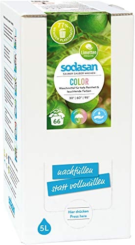 Sodasan Bio Color-Limette Flüssigwaschmittel 5L BiB (1 x 5 l)