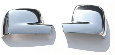 OMAC Spiegelabdeckung Spiegelkappen kompatibel mit VW Caddy III 2003-2015 Chrom 2 tlg