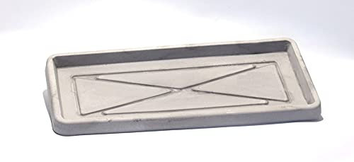 Soucoupe rectangulaire en résine cm. 100 Greystone