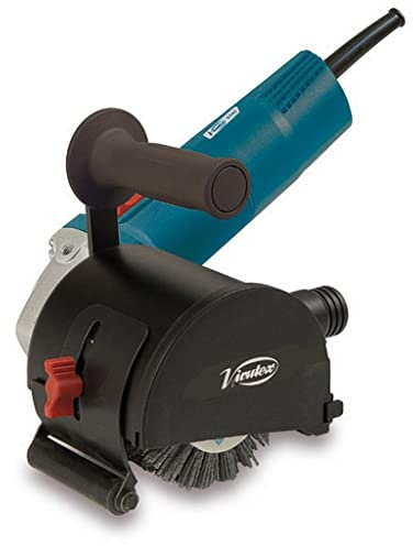 VIRUTEX 6200501 - Satinadora ST62 230V 1400W con rodillo metalico 120x100x19mm con maletín M1 3,65 Kg