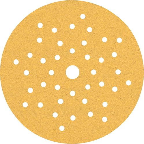 Bosch EXPERT C470 Schleifscheibe, 125mm, K100, Multilochung, 5-tlg. | für Farbe auf Holz, Hartholz, Körnung 100, Professional Zubehör Exzenterschleifer, Schwingschleifer