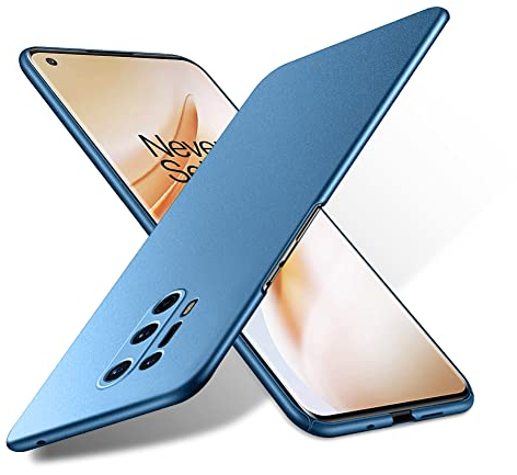 Bastmei für OnePlus 8 Pro Hülle, Ultraleicht Ultradünn Kratzfest rutschfest Kameraschutz Mattierte Textur Hart PC Handyhülle Hülle für OnePlus 8 Pro (Blau, Mattierte)