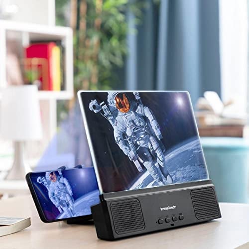 InnovaGoods | Screen Amplifier with Speaker for Mobimax Mobile Phones | Black