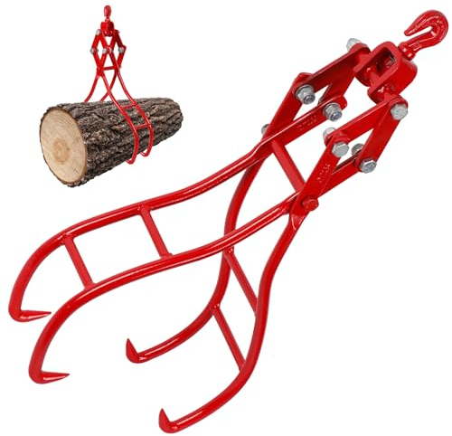 Toriexon 91,4 cm 4 Krallen-Holzgreifer für Holzzzange, Adlerklauen-Design, Holzhebezange für LKW, ATV, Traktor und Skidder