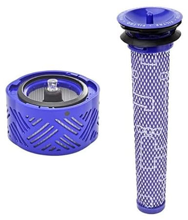 Goodsby Lot de 2 filtres HEPA de rechange pré-et post-moteur pour aspirateur Dyson V6 DC58 DC59 DC62 DC72 DC74 SV03 SV04 SV05 SV06 SV07 SV08 SV09 Absolute Animal Motorhead - Pièce # 965661-01, 966741