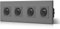 BSEED Prise Murale Prises de courant Alternatif 1 Gang Cadre en Verre Trempé Norme Française 16 Amp 240V 299mm Gris