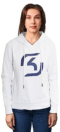 SK Gaming - Woman Hoodie Weiß, Damen Gamer Hoodie, Baumwollmischung, XXL, weiß, 48