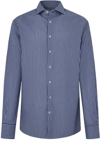 Hackett London Herren Harrington Jkt Shirt, Blau (Navy), S