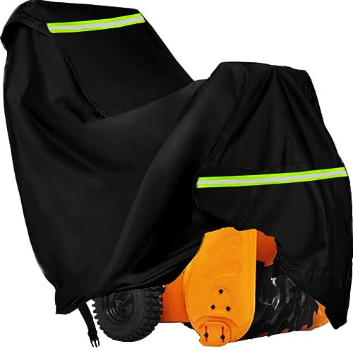 YONQIFON Abdeckung für Schneefräse, strapazierfähig, 600D, wasserdicht, universelle Passform, 130 cm L x 84 cm B x 102 cm H