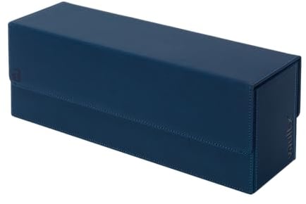 Vault X Trading Card Storage Box, Premium Exo-Tec Material, Detachable Magnetic Lid, Dividers & Foam Fillers, Organise Deck Boxes, Toploaders, Sleeved Cards, for Collectible Games, Sports, TCG (Blue)