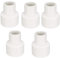 TA-VIGOR Hub Lot de 5 raccords réducteurs en PVC - 32 mm x 20 mm - Blanc - 32 mm à 20 mm - Réducteur de conduit - Raccord de tuyau pour construction d'eau