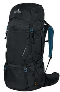 Ferrino Appalachian 75 Trekking-Rucksack, 70 Liter – 75 Liter, ideal für Wandern, Berge, Pfadfinder und Reisen, Schwarz
