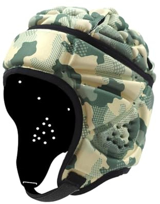 Oshhni Casco da Rugby per Bambini Cappello Protettivo da Rugby Berretto da mischia Traspirante Caschetto da Rugby Casco da Football per Esigenze Speciali