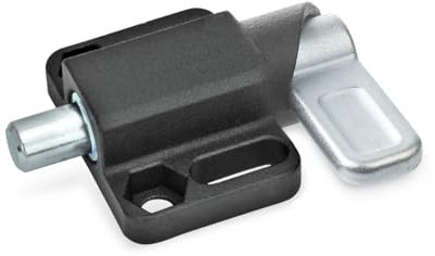 Ganter Normelemente GN 722.3-20-30-L-SW Federriegel, schwarz, Rastkurve Links Bolzen: 20mm