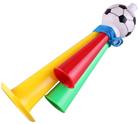 DRESSOOS 6 Stk Krachmacher Für Fußballspiel Partygeschenke Für Lärmmacher Fußball Trompete Sprecher Hupe Für Fußballspiele Blasrohr Fußballspiel Trompete Horn Blase Die Trompete