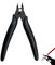 Wire Cutters,Black Jewellery Pliers,Flush Cutters with Soft Grip,Sprue Wire Side Cutter Electrical,Micro Wire Snips Electrical,Small Pliers for Cable,Jewelry Crafting,3D Print,Plastic Models
