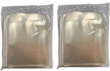FLLAGG20 | Custodie CD Dvd Bluray | 200 Pezzi Bustine, Buste Trasparenti, PVC | Aletta di Chiusura, Protezione Dischi, visibilità Etichette | Conservazione Dischi Senza Polvere