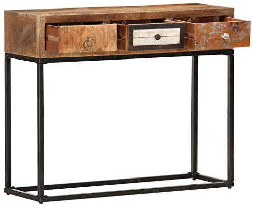 HEFZGDB Konsolentisch Golden 90x30x75 cm Altholz Massiv Display Case Barschrank Sideboard Küche Küchenbuffet für Dessert Shop Speisesaal Küche Café