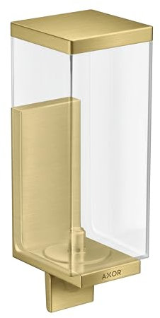hansgrohe AXOR Universal Rectangular Seifenspender, Füllmenge 600ml, 42610950, Farbe: Brushed Brass