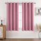 CUCRAF Vorhang 100% Blickdicht Leinen Gardinen mit Ösen Verdunklungsvorhänge Gardinen Rosa H117 x B137 cm 2er Set, Thermovorhang Kälteschutz Schallschutz Vorhang für Wohnzimmer Schlafzimmer