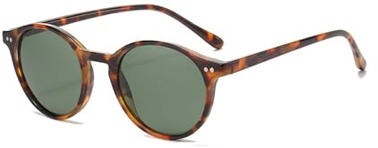 Hviomru Polarisierte Runde Sonnenbrille für Damen und Herren, Retro Klassische Kreisbrille im Designer-Stil