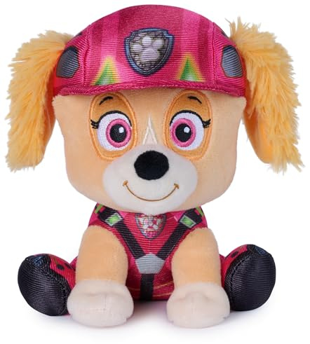 PAW PATROL GUND Dino Film Skye Plüschtier, kuscheliger 15cm Fellfreund in Kinofilm Uniform, für Kinder ab 1 Jahr