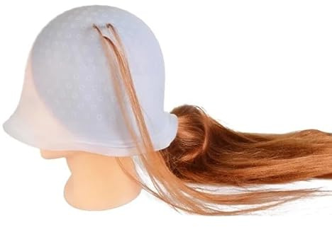 Strähnchenhaube Salon-Färbe-Silikonkappe, Haarfarbe, Färben, Hervorheben, wiederverwendbare Kappen, Hut, Zuckerguss, Kippen, Farbstyling-Tools(1pcs)