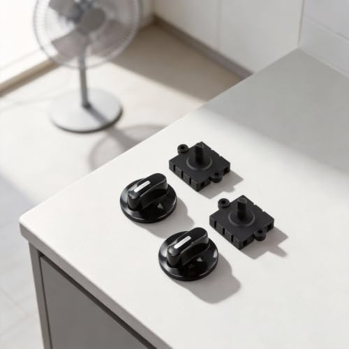 Interruptor giratorio de ventilador de 4 posiciones, regulador selector de 3 con perilla de 120 V-250 V para control eléctrico de techo, panel de repuesto montado en la pared (tipo A)
