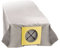 WENKO 4843014100 Universal-Dauer-Staubsaugerbeutel - wiederverwendbar, Polyester, 24.5 x 7.2 x 35 cm, grau