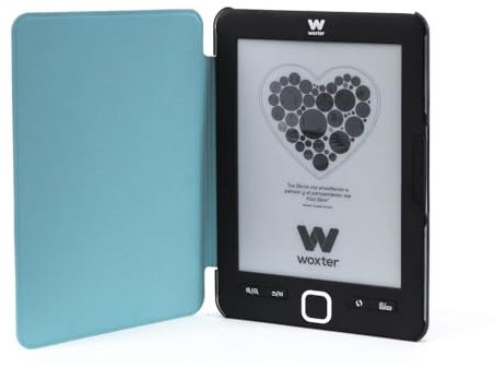 Woxter EB26-010 - Custodia in pelle con luce di lettura per e-book da 6