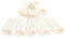 15tlg. Braut - Haarschmuck Set - Brauthaarschmuck | Set-3-G - Beige