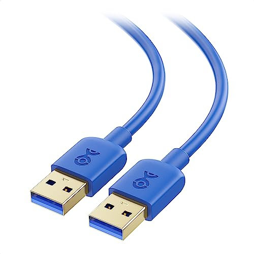 Cable Matters USB 3.0 Cable 3m (USB to USB Cable, USB A to USB A Cable, USB Male to Male USB Cable, USB to USB Cable Male to Male) in Blue