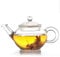 Lifeyz 250ml (8.6oz) One Cup of Tea Clear Small Glass Teapot Stainless Steel Wire Strainer Lid Heat Resistant Tea pot For Tea