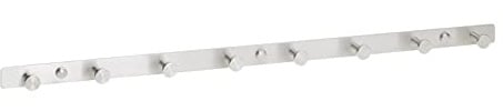SOTECH 8er Hakenleiste JOEL Garderobenhaken Edelstahl gebürstet 620 mm