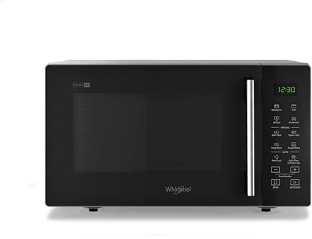 Whirlpool microonde, 0 W, 25 Litri, Vetro, Nero