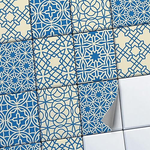 creatisto Fliesenaufkleber Fliesenfolie Mosaikfliesen - Aufkleber Folie für Fliesen I Klebefliesen Deko Folie für Fliesen in Küche u. Bad/Badezimmer (15x20 cm I 42 -Teilig)